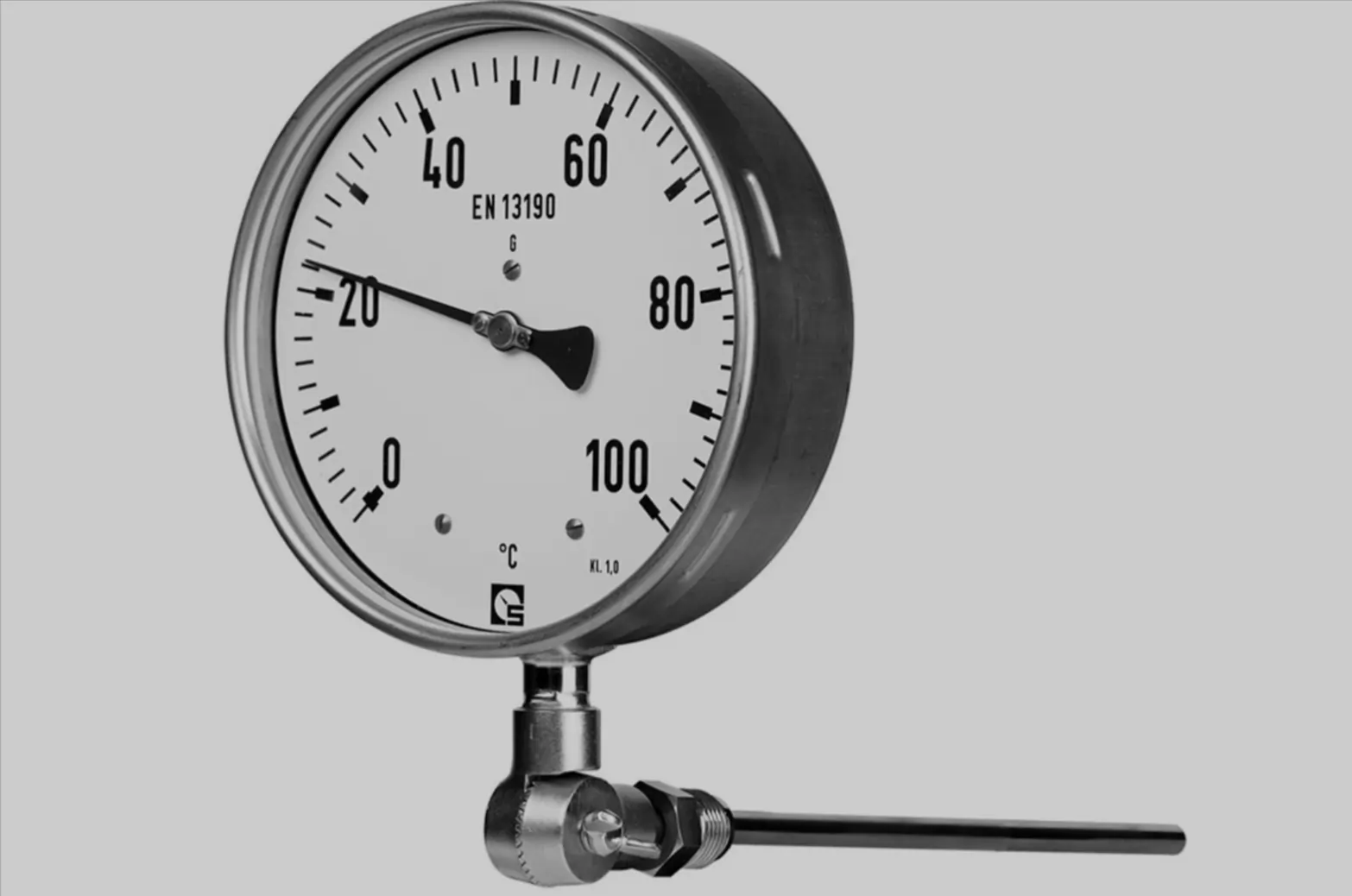 Analog temperature gauge