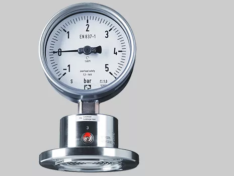 Pressure gauge with diaphragm seal assembly