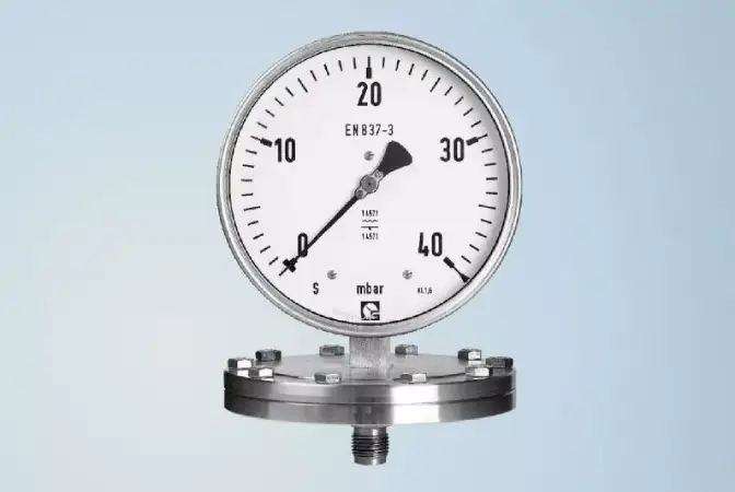 Plattenfedermanometer PKU 160